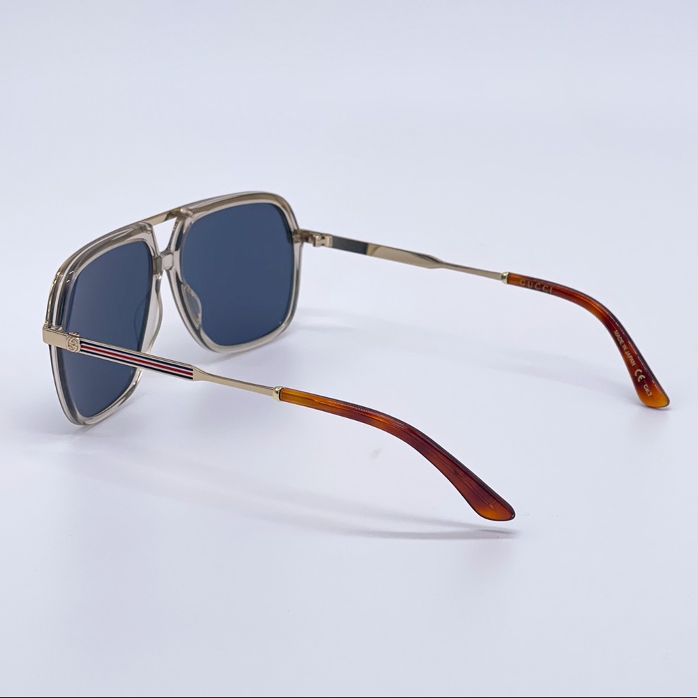 NEW GUCCI GG0200S 004 AVIATOR SUNGLASSES GUCCI - Picture 7 of 14